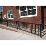 EZ Handrail 6 ft. x 42 in. Textured Black Aluminum Baluster Railing Kit