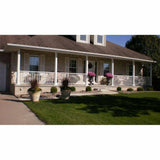 EZ Handrail 8 ft. x 42 in. Textured Black Aluminum Baluster Railing Kit
