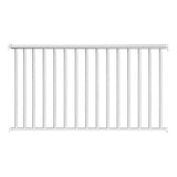 EZ Handrail 8 ft. x 36 in. White Aluminum Baluster Railing Kit