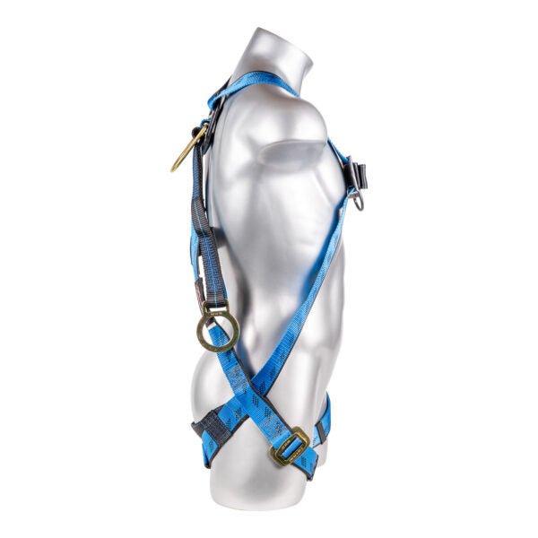 Kapture 3 Point Essential Full Body Harness - Dorsal D-Ring with 18" Ext O-Ring - Pull Thru Legs - All Sizes image 2