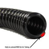 1 in. Dia x 25 ft. UL Sizing Black Non Kink, Corrugated, Flexible PVC Pond Tubing
