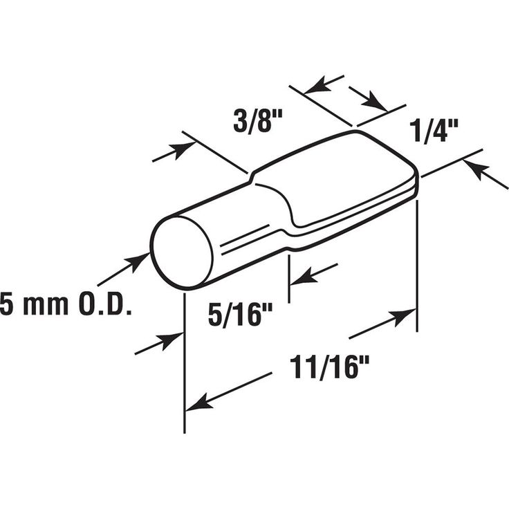 Shelf Support Peg, 5mm, Steel Construction, Nickel Plated (8-pack)