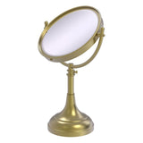 Allied Brass 8-in x 15-in Matte Gray Double-Sided Magnifying Countertop Vanity Mirror