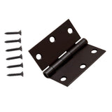 3-1/2 in. Chrome Square Corner Door Hinge - Super Arbor