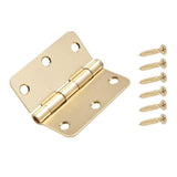 3-1/2 in. Chrome Square Corner Door Hinge - Super Arbor