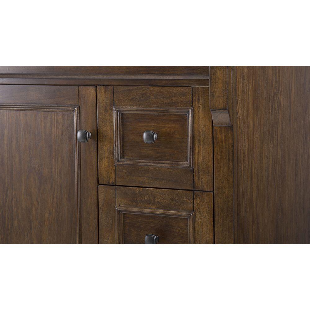 Creedmoor 30 in. W Bath Vanity Cabinet Only in Walnut - Super Arbor