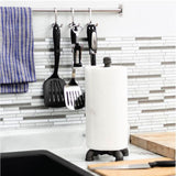 1/2 in. Black Steel Pipe 1.2 ft. H Paper Towel Holder Kit