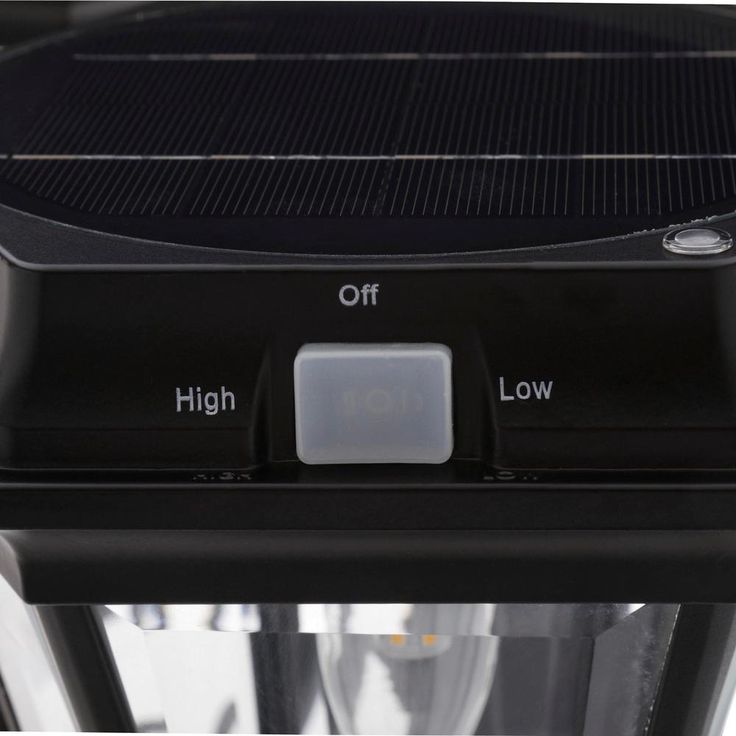 Victorian Bulb Series 3-Head Black Integrated LED Outdoor Solar Lamp Post with the GS Solar LED Light Bulb