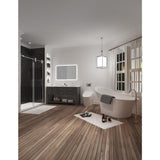 Aiden 70 in. Acrylic Flatbottom Non-Whirlpool Bathtub in White and Faucet Combo in Chrome - Super Arbor