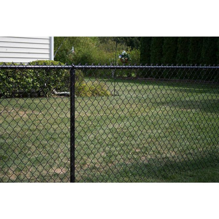 Everbilt 1-3/8 in. Dia x 10 ft. 6 in. 17-Gauge Galvanized Steel Chain Link Fence Black Top Rail