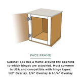 35 mm 105° 1/2 in. Overlay Cabinet Hinge (5-Pairs)