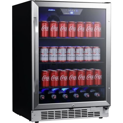 EdgeStar 142-Can Capacity (5.49-cu ft) Residential Stainless Steel Built-In/Freestanding Beverage Center