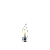 Philips 40-Watt Equivalent B11 Dimmable Edison LED Candle Light Bulb Glass Bent Tip Medium Base Daylight (5000K) (6-Pack)