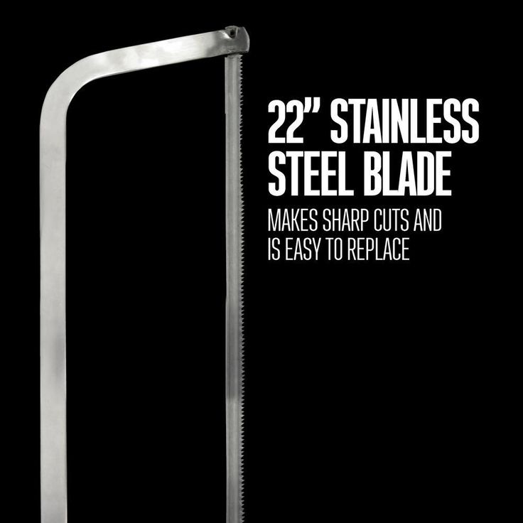 22 in. Stainless-Steel Butcher Meat Saw