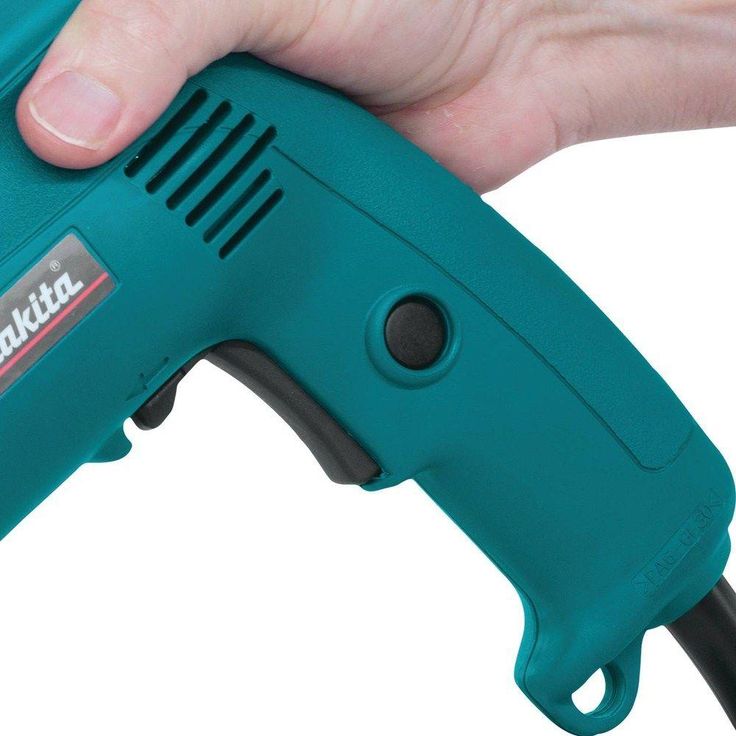 4.9 Amp 3/8 in. Corded Low Noise (79dB) Variable Speed Drill with Keyless Chuck and Hard Case