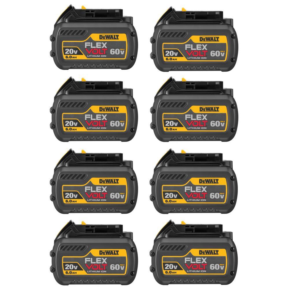 FLEXVOLT 20-Volt/60-Volt MAX Lithium-Ion 6.0Ah Battery Pack (6-Pack) - Super Arbor