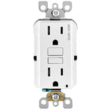 15 Amp 125-Volt Duplex Self-Test SmartlockPro Tamper Resistant AFCI/GFCI Dual Function Outlet, White - Super Arbor