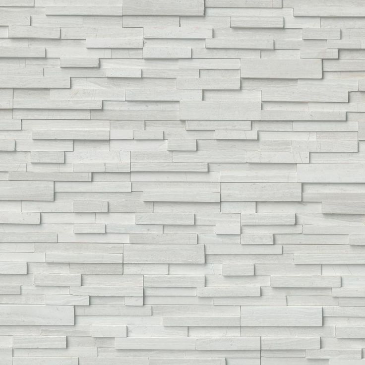 White Oak 3D Ledger Panel 6 in. x 24 in. Honed Marble Wall Tile (10 cases / 60 sq. ft. / pallet)