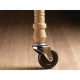 2 in. Soft Rubber Threaded Stem Casters with 80 lb. Load Rating (2 per Pack)