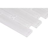 Ice Interlocking 12 in. x 12 in. x 8 mm Glass Mesh-Mounted Mosaic Tile (10 sq. ft./case)