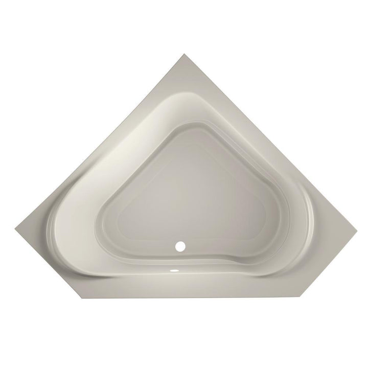 CAPELLA 60 in. x 60 in. Acrylic Corner Drop-in Bathtub in Oyster - Super Arbor