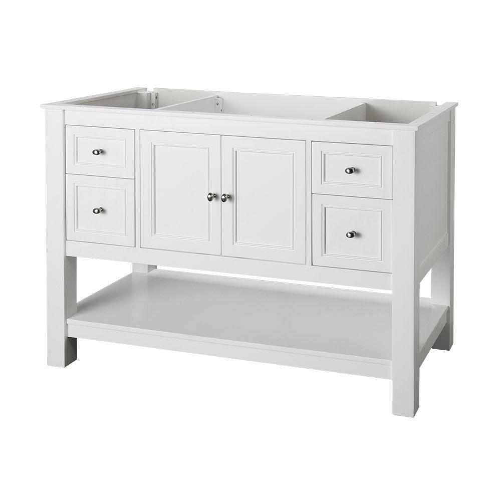 Gazette 30 in. W Bath Vanity Cabinet Only in White - Super Arbor