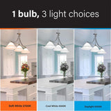 Feit Electric 65-Watt Equivalent Soft White/Cool White/Daylight BR30 IntelliBulb LED Color Choice Light Bulb (12-Pack)