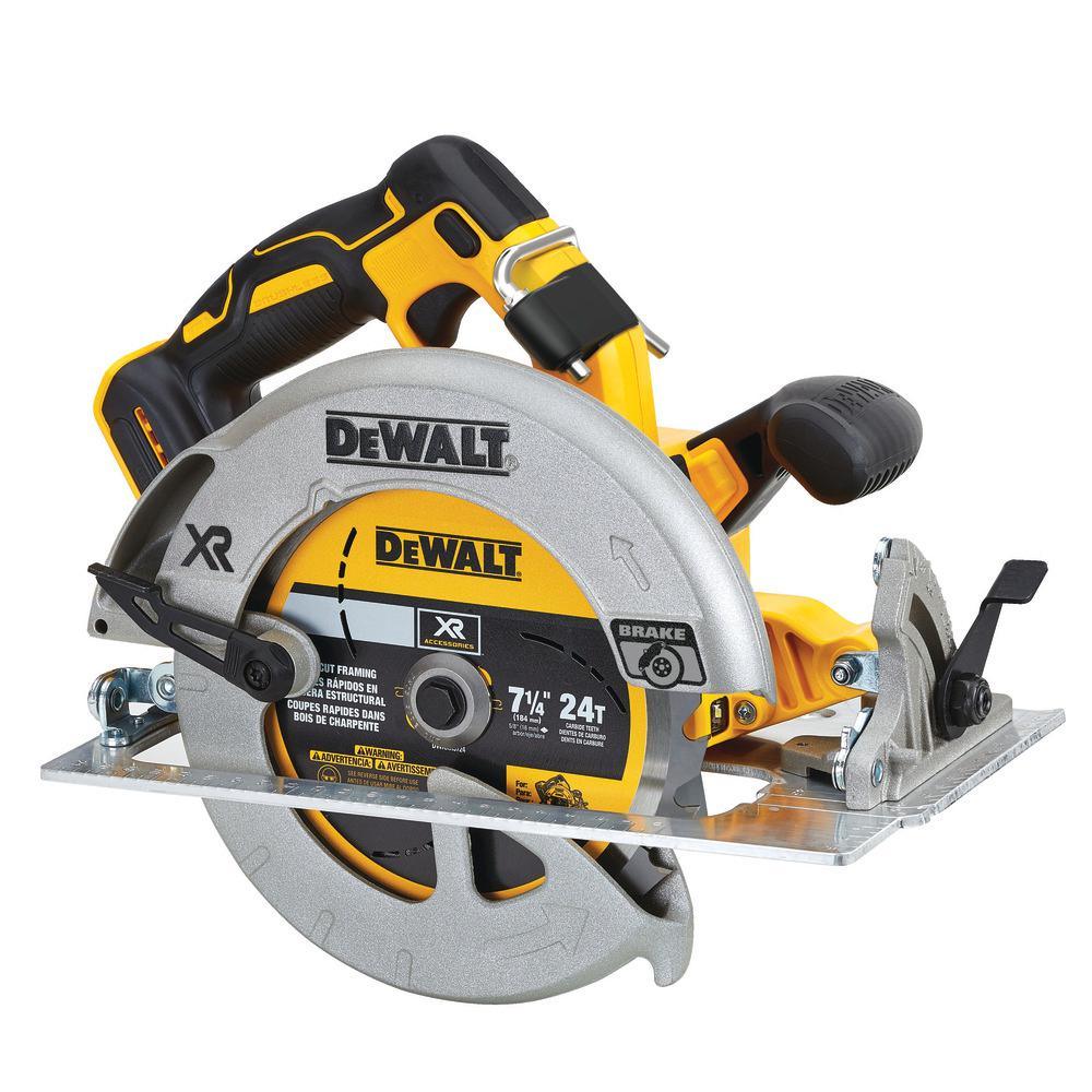 20-Volt MAX XR Li-Ion Brushless Cordless 7-1/4 in. Circular Saw with Brake (Tool-Only) with 20-Volt Li-Ion Battery 5 Ah - Super Arbor