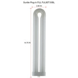 14.75 in. 50-Watt T10 U-Bent Ful Fluorescent Tube Light Bulb Black Light (12-Pack) - Super Arbor
