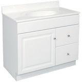Wyndham 30 in. W x 18 in. D Unassembled Bath Vanity Cabinet Only in White Semi-Gloss
