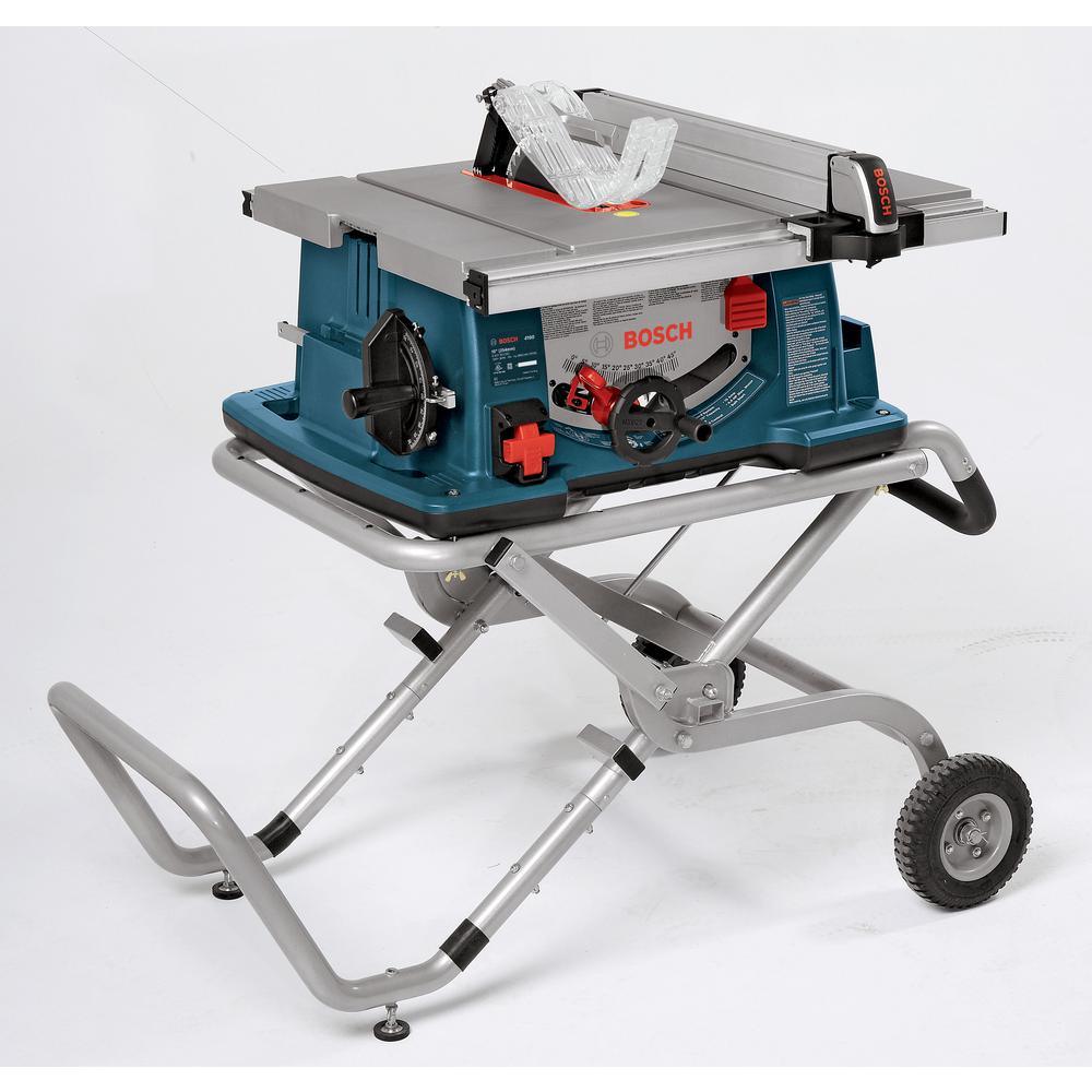 Portable Folding Gravity Rise Table Saw Stand with Wheels - Super Arbor