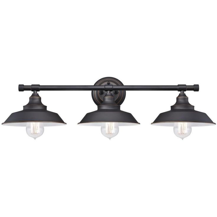 Iron Hill 3-Light Oil-Rubbed Bronze Wall Fixture