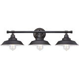 Iron Hill 3-Light Oil-Rubbed Bronze Wall Fixture