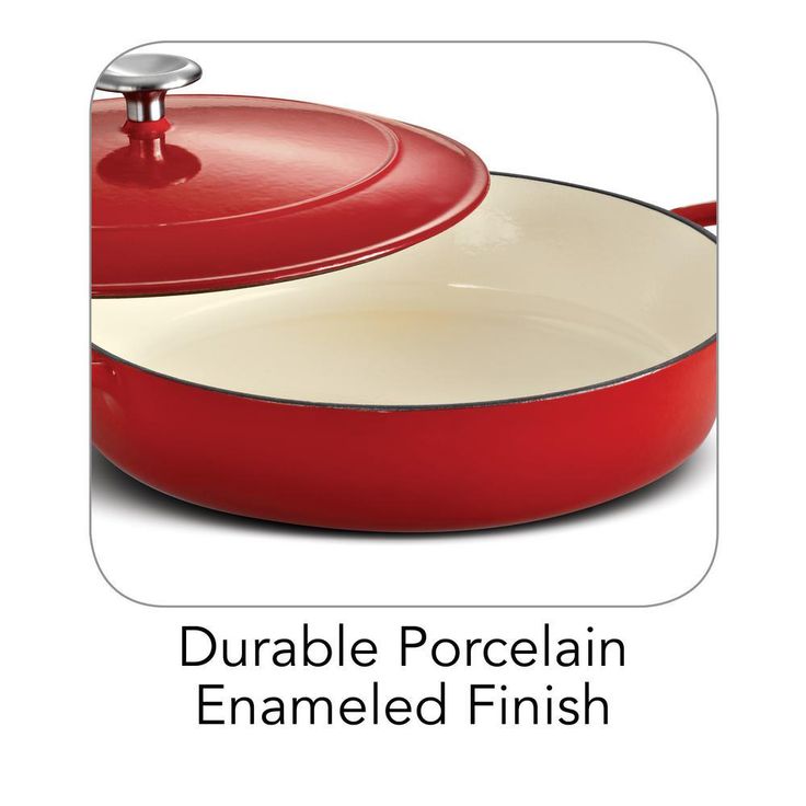 Gourmet 4 Qt. Cast Iron Braising Pan