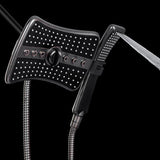 4-spray 9 in. Dual Shower Head and Handheld Shower Head in Antique Bronze