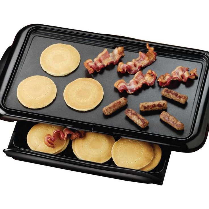 200 sq. in. Black Nonstick Electric Griddle