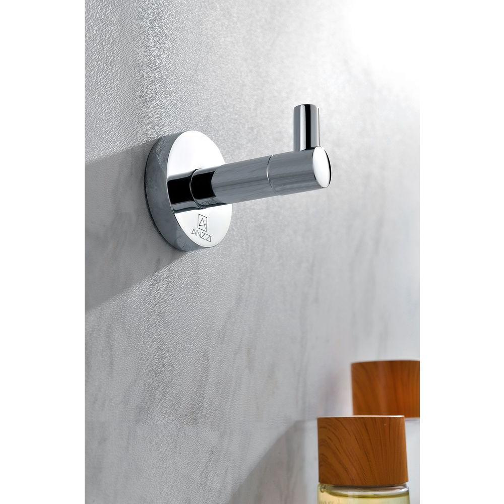 Caster Series Single Robe Hook in Polished Chrome - Super Arbor