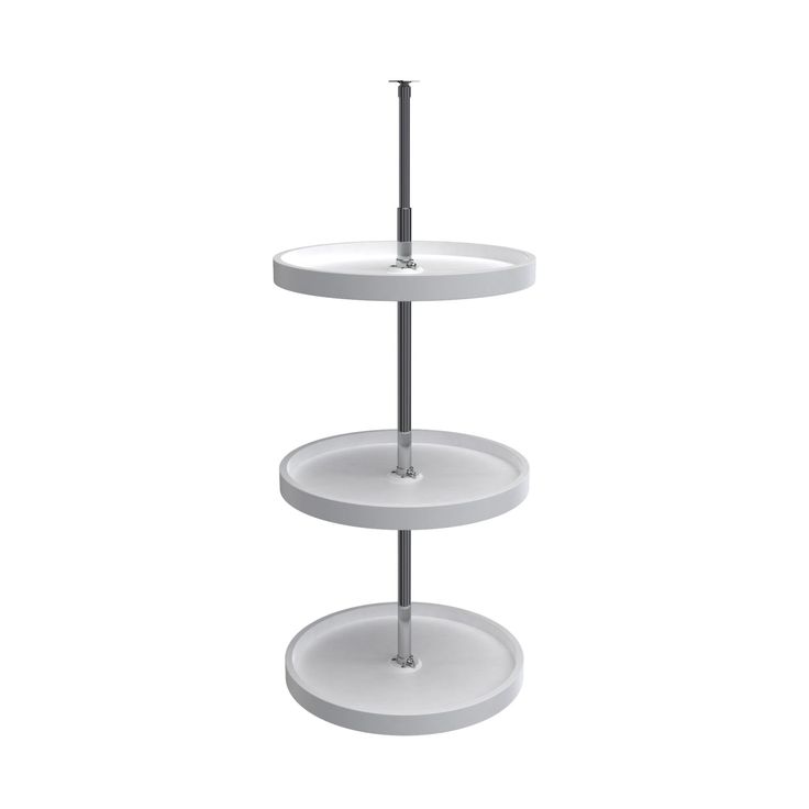 Rev-A-Shelf 18 in White Polymer Full Circle Lazy Susan