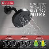 Delta Trinsic Matte Black 1-Handle Bathtub and Shower Faucet