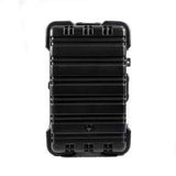 14 in. Slim Line Military-Style Wheeled Tool Case in Black - Super Arbor