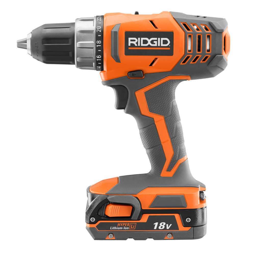 RIDGID 18-Volt Cordless 2-Speed 1/2 in. Compact Drill/Driver Kit with Portable Power Source