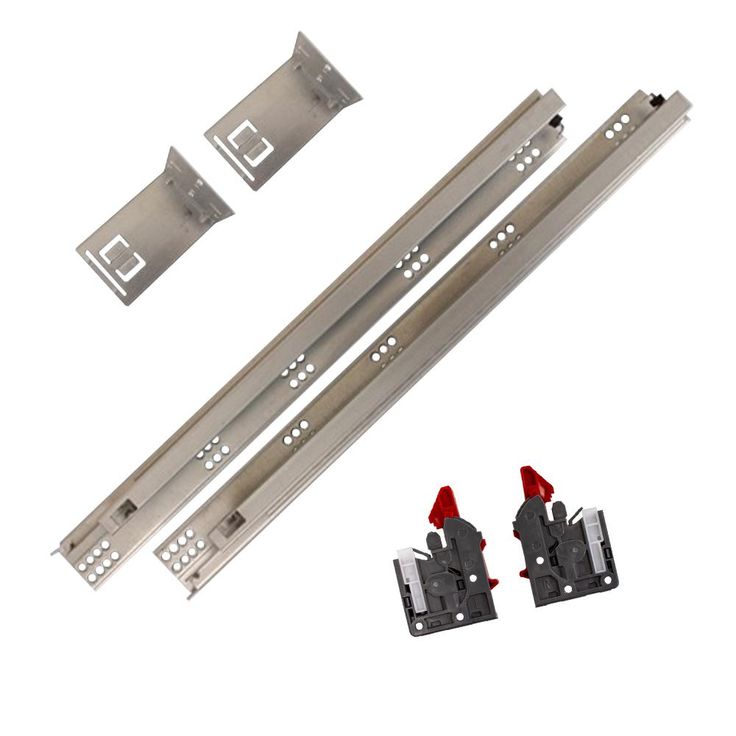 18 in. Soft Close Full Extension Undermount Drawer Slides Kit (6-Pair)