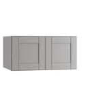 Home Decorators Collection Washington Veiled Gray Plywood Shaker Assembled Wall Kitchen Cabinet Soft Close 36 in W x 12 in D x 24 in H