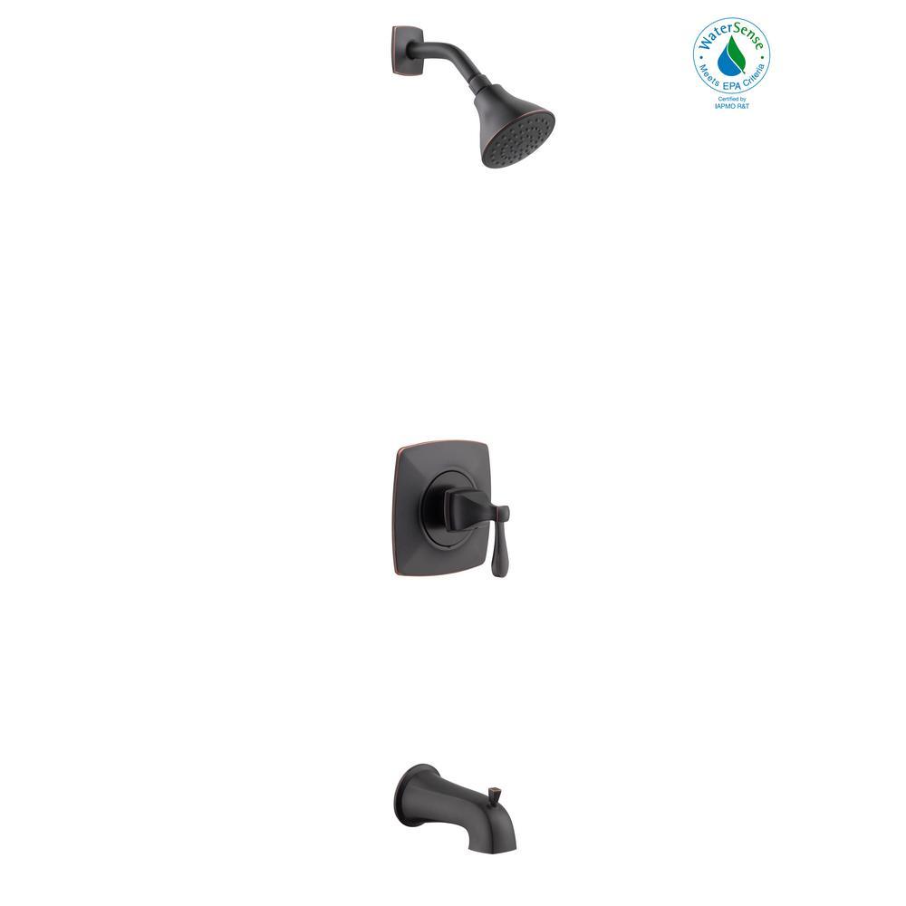 Milner Single-Handle 1-Spray Tub and Shower Faucet in Bronze - Super Arbor