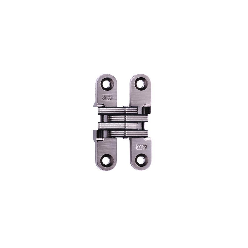 1/2 in. 2-3/8 in. Black E-Coat Invisible Hinge - Super Arbor