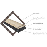 Benson Hickory 7.13 in. W x 48.03 in. L Rigid Core Luxury Vinyl Click Lock Plank Flooring (23.77 sq. ft./case)