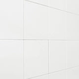 Bond Tile Easy Luxe Square White 12 in. x 12 in. SPC Peel and Stick Tile (1 Sq. Ft. / Sheet)