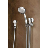1-Spray Eco-Performance 4 in. Hand Shower with Slide Bar in Brushed Nickel
