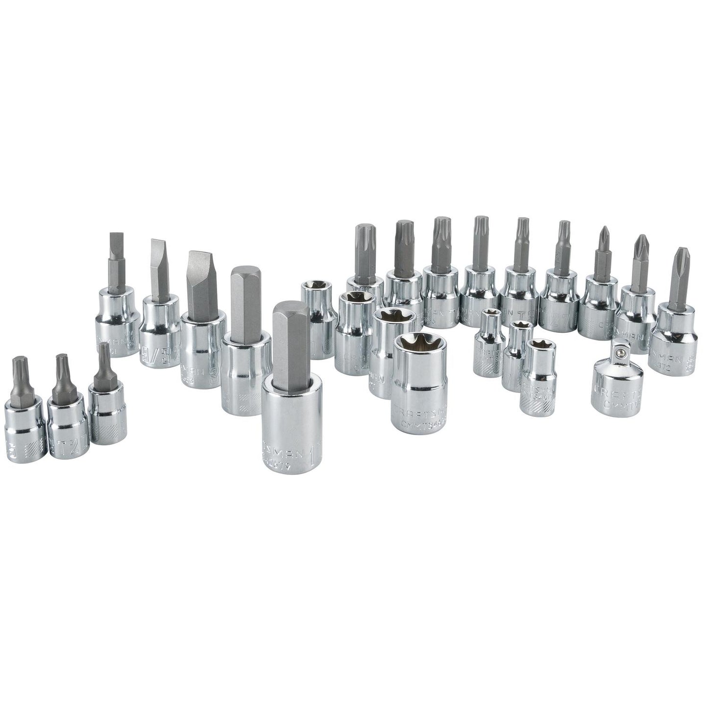 Craftsman 25 pc 1/4 and 3/8 in. Drive 6 Point Socket and Bit Set
