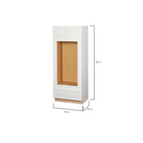 Hampton Assembled 33x84x24 in. Double Oven Kitchen Cabinet in Satin White
